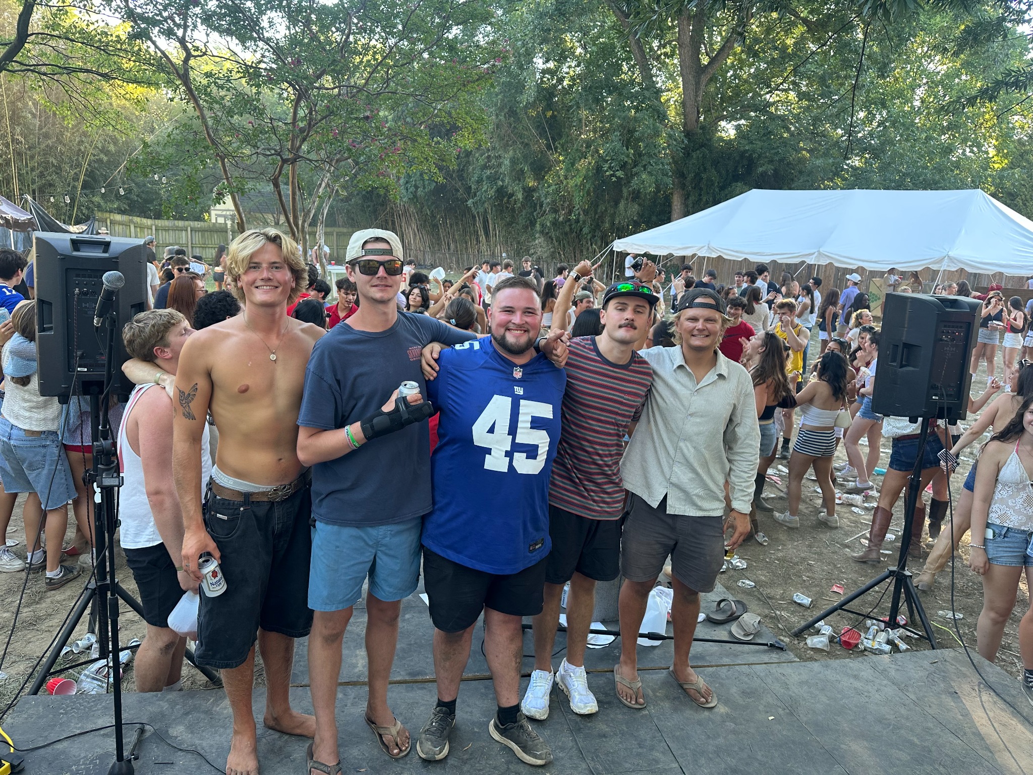 Late Dues together after a live show